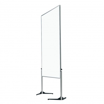 Moderationswand, feststehend, ungeteilt, Höhe 195 cm, 120x150 cm, weiß kartoniert Moderationswand, feststehend, ungeteilt, Höhe 195 cm, 120x150 cm, weiß kartoniert